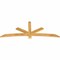Ekena Millwork Alberta Rough Sawn Timber Gable Bracket, Western Red Cedar, 84"W x 31"H x 2"D x 4"F, 9/12 Pitch GBW084X31X0204ALB00RWR - alternate 3